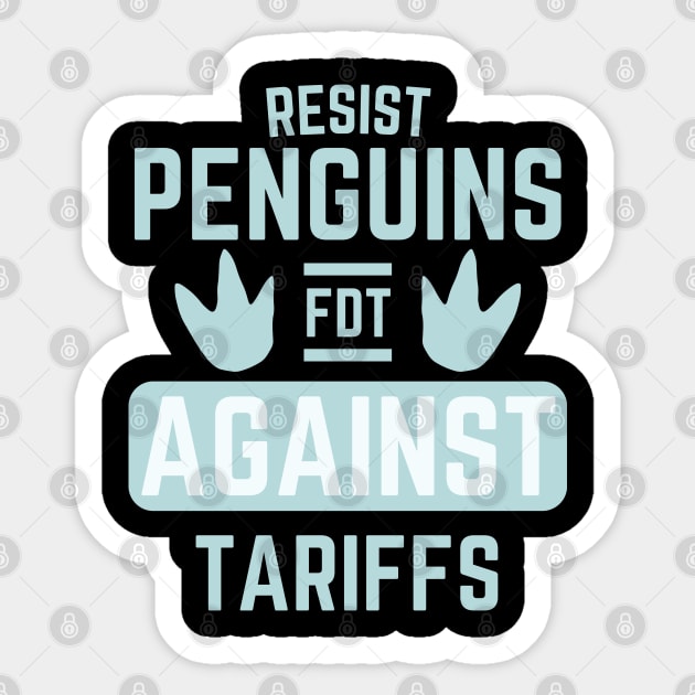 Resist-Penguin Sticker by Creatifly Graphic Tees